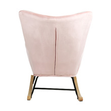 Sandy Velvet Rocking Chair